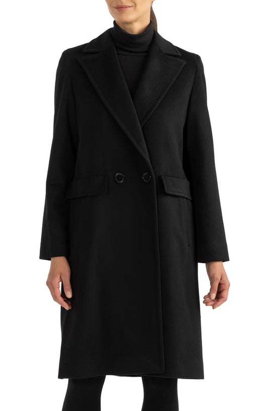 Double-Breasted Wool Coat