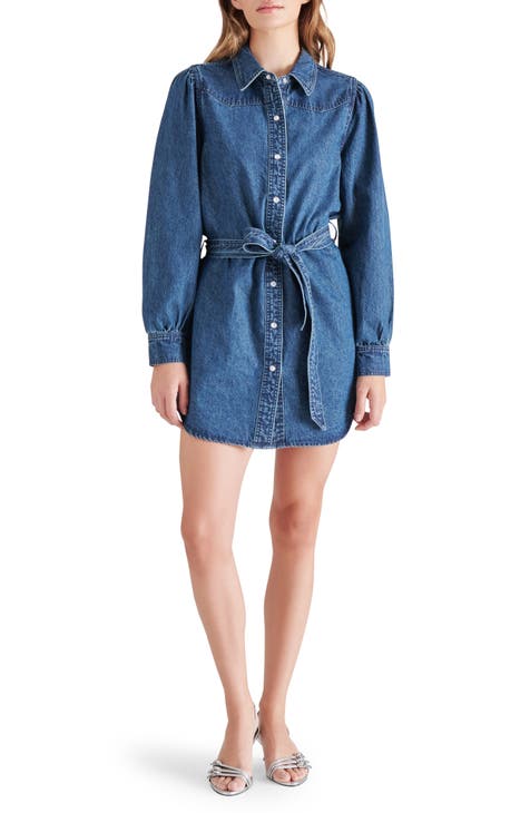 Minivestido camisero vaquero