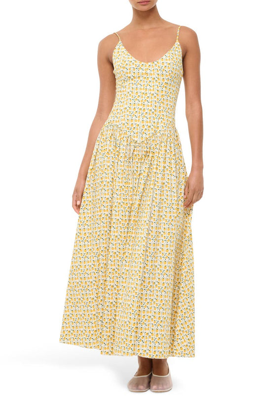 Dena Floral Cotton Maxi Dress