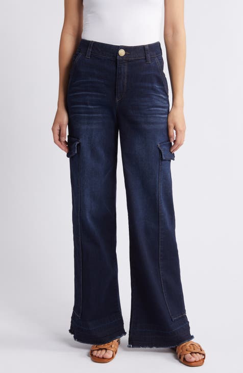 Vaqueros cargo de pierna ancha Ab'Solution Skyrise (Dark Indigo Artisanal)