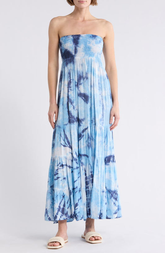 Ombre Tube Maxi Dress