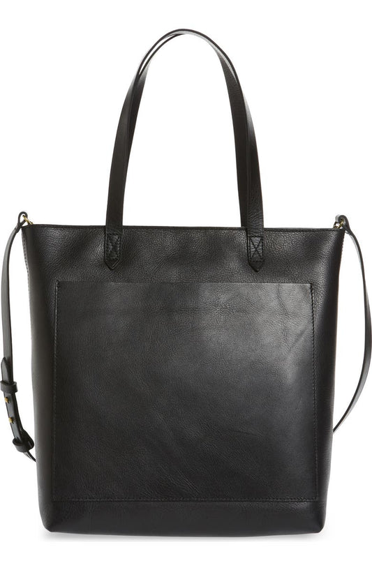 The Zip-Top Medium Transport Leather Tote