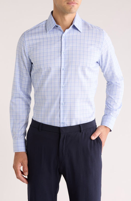 Tailored Fit Plaid Dress Shirt (Regular & Big)
