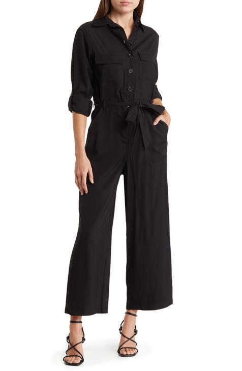 Mono utilitario con mangas enrolladas de piel de melocotón