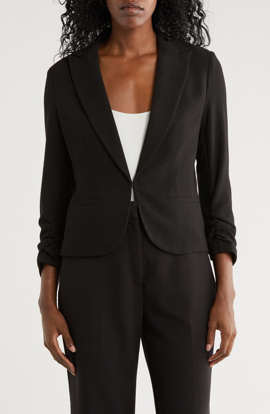 Scrunch Sleeve Blazer
