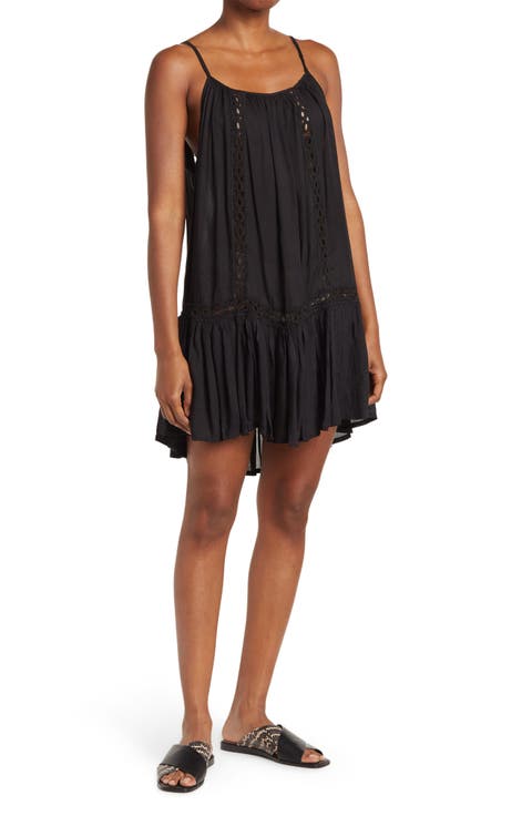 Tonal Lace Scoop Neck Dress