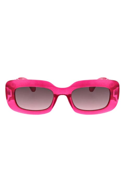 49mm Twist Oval Sunglasses