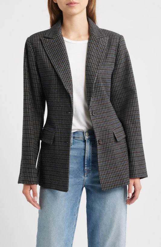 Doris Plaid Blazer
