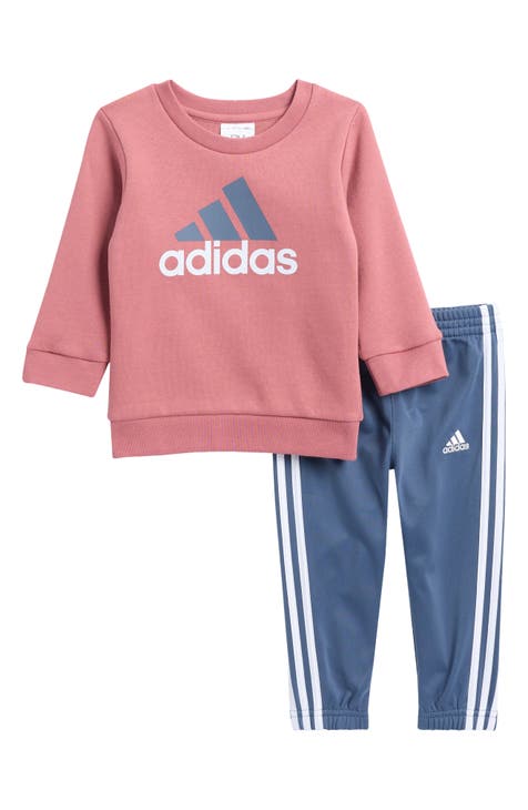 Conjunto de camiseta con logotipo de jersey y chándal de tricot de 3 rayas (bebé)