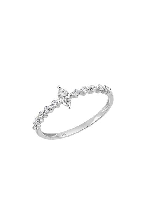 Anillo con Diamante Central Marquesa - 0,33 ct. (Exclusivo Nordstrom)