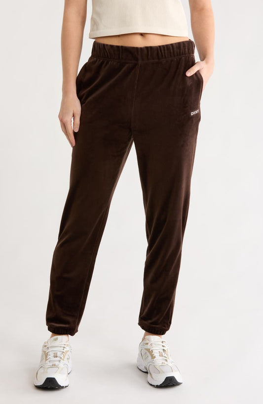 Rhinestone Logo High Waist Joggers