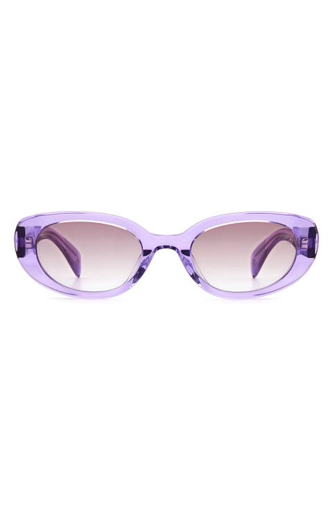 52mm Oval Sunglasses