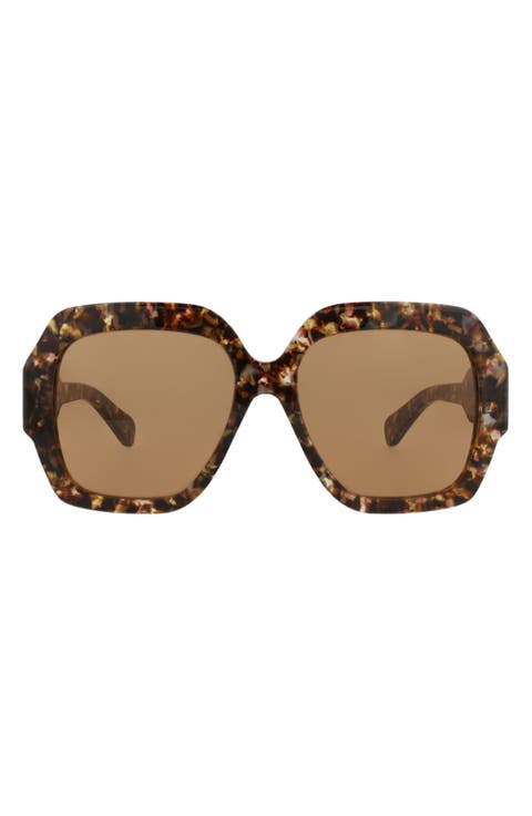 56mm Square Sunglasses