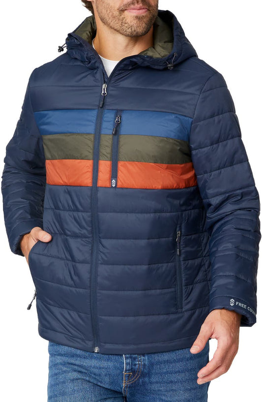Colorblock Puffer Jacket