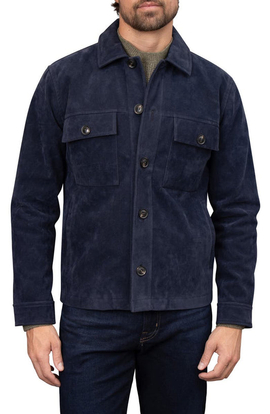 Faux Nubuck Trucker Jacket