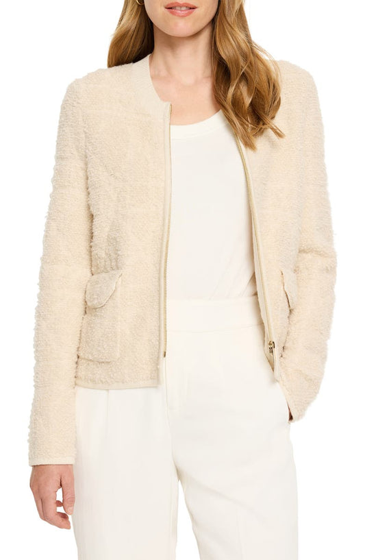 Front Zip High Pile Fleece Jacket