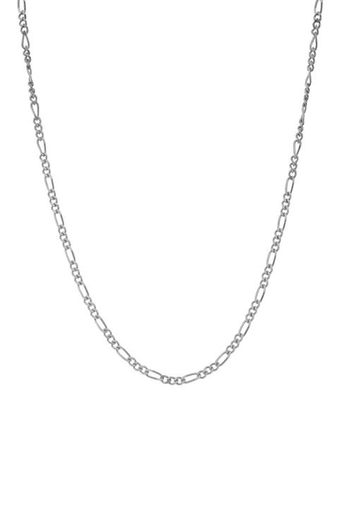 Kids' Sterling Silver Figaro Chain Necklace