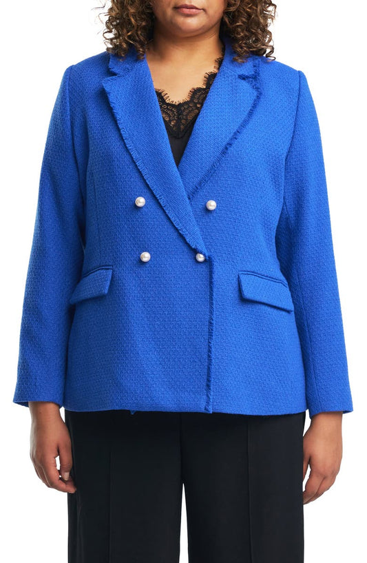 Courtney Bouclé Tweed Blazer (Plus)