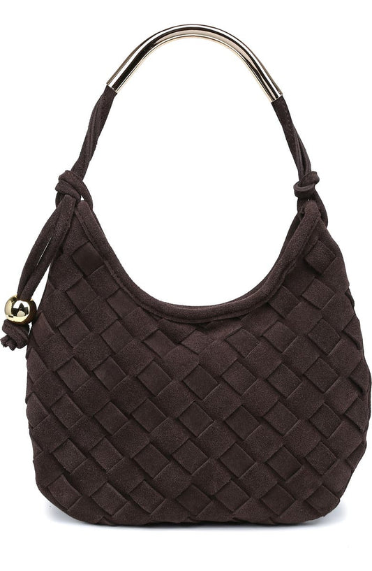 Woven Leather Shoulder Bag
