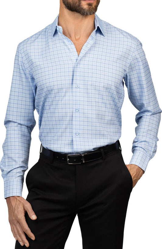 Trim Fit Plaid Dress Shirt