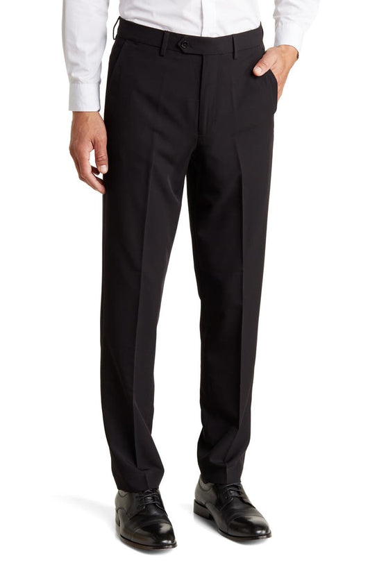 Solid Flat Front Trouser