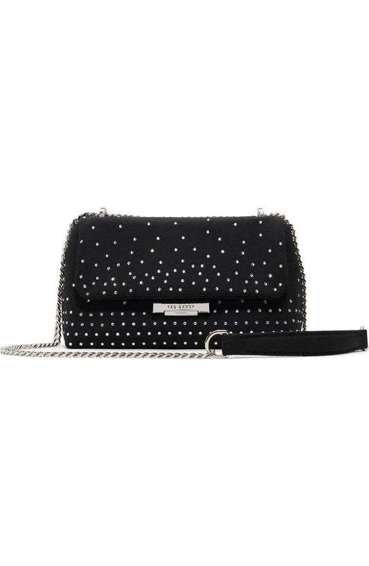 Ginette Rhinestone Flap Bag