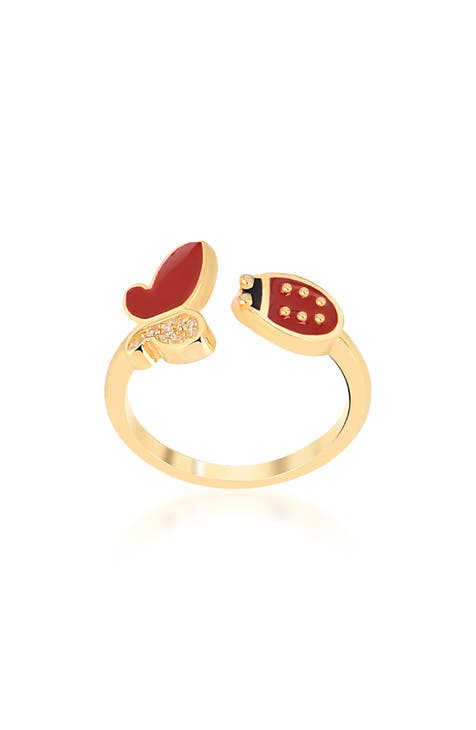Anillo Bypass CZ Lady Rouge