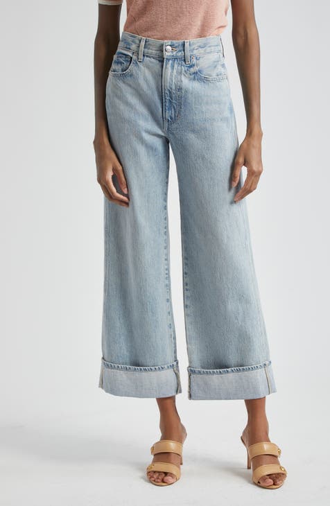 Vaqueros de pernera ancha y cintura alta con puños Taylor (Airway Cloud)