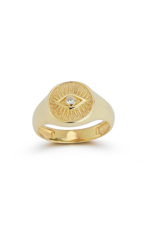 Anillo de sello mal de ojo