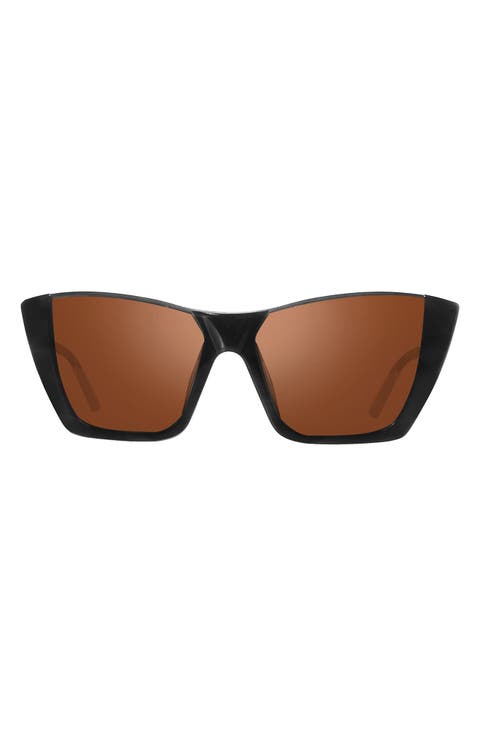 Chelsea 56mm Polarized Cat Eye Sunglasses