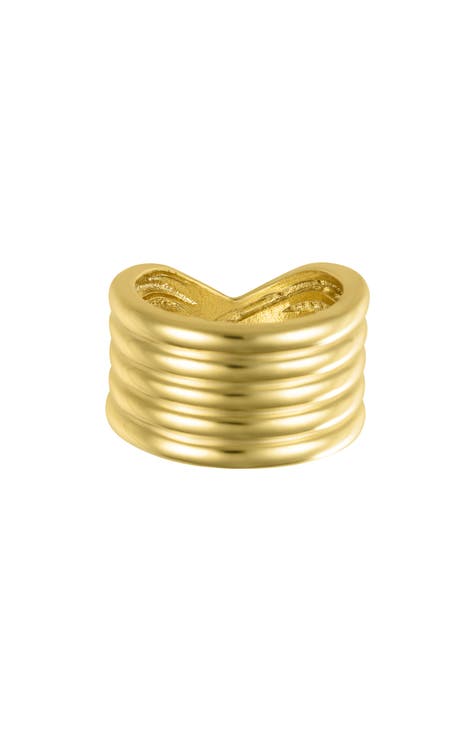 Anillo Twisted Wide Band