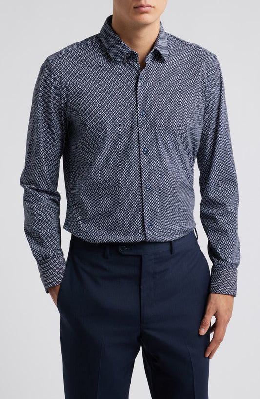 Hank Kent Slim Fit Performance Stretch Dress Shirt