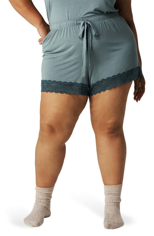 Lace Pajama Shorts (Regular & Plus)