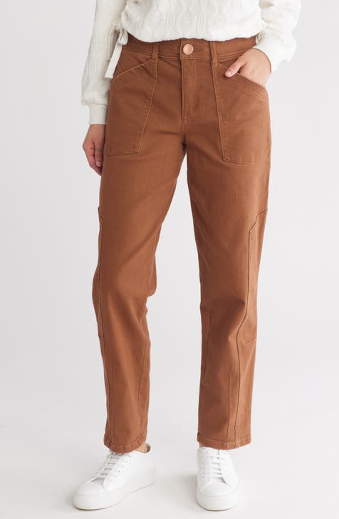 Vaqueros tapered con pernera recta y panel lateral