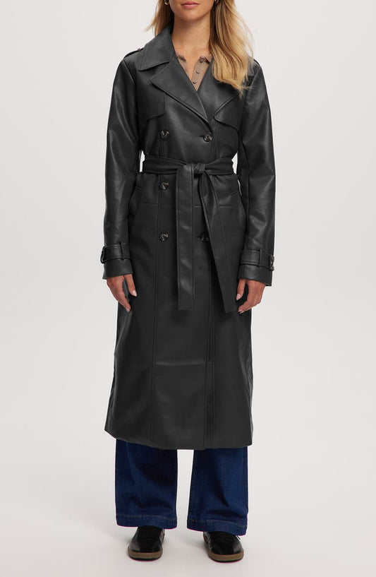 Leather Trench Coat