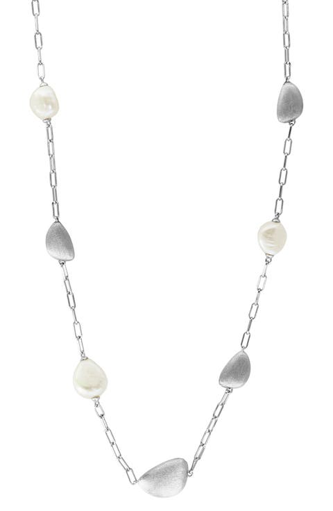 Freshwater Pearl Station Necklace