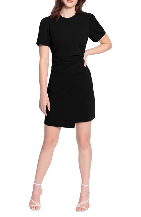 Vestido asimétrico de manga corta