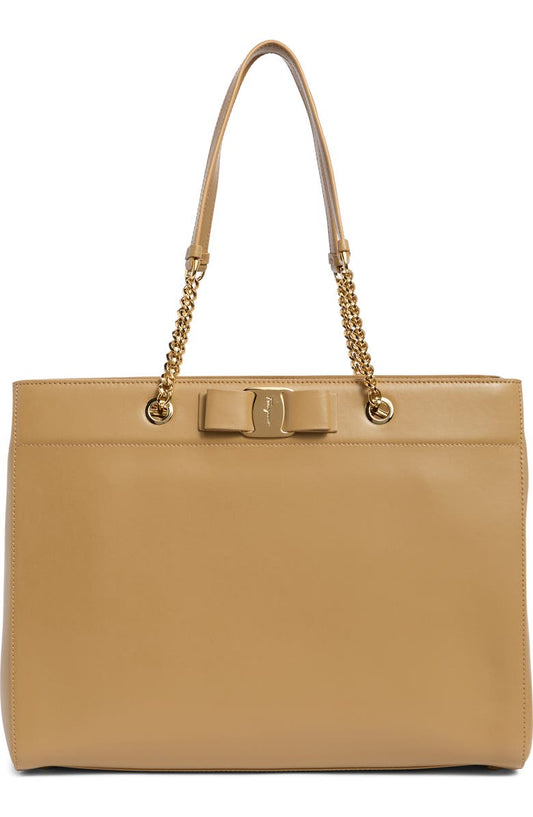 Vara Bow Leather Shoulder Bag