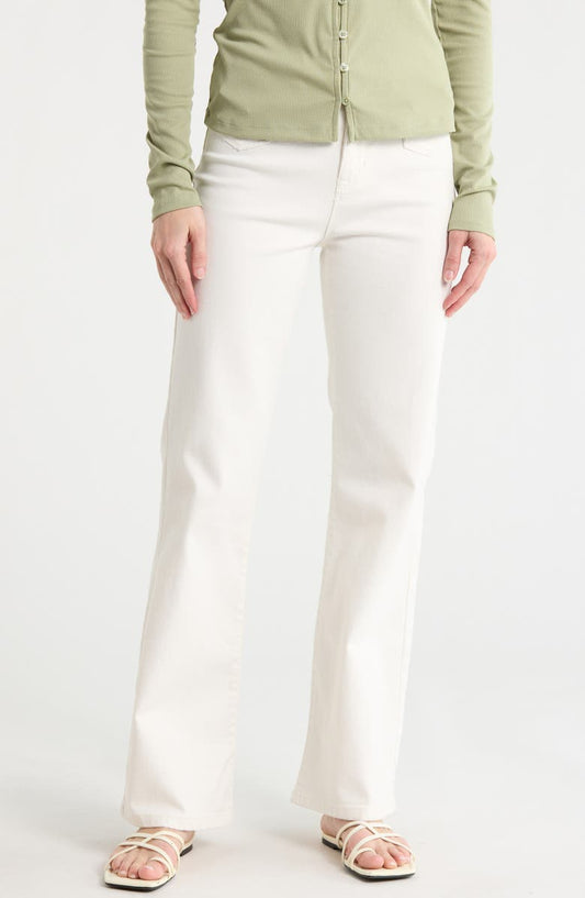 Retro High Waist Flare Leg Jeans