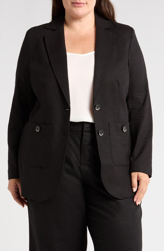 Coastal Linen Blend Blazer