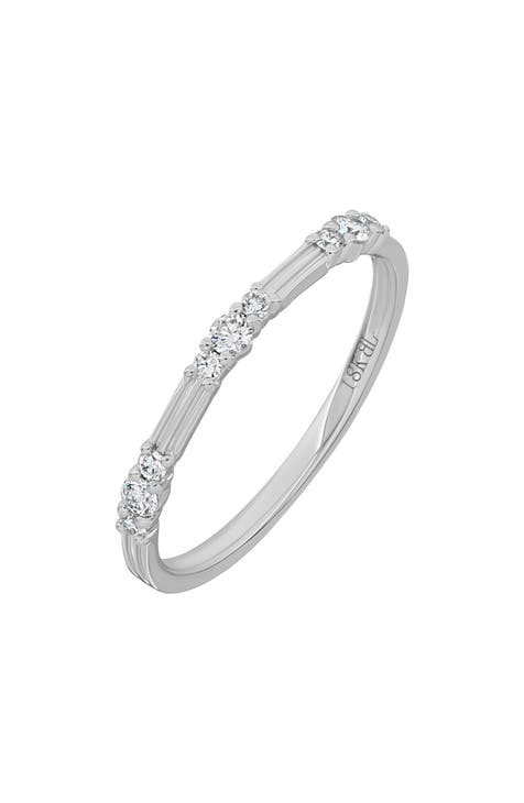 Anillo Apilable de Diamantes de Oro de 18K - 0,17ct. (Exclusivo Nordstrom)
