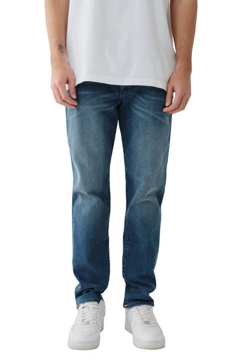 Jeans Geno Slim Fit (Turquesa Medio) (Normal y Grande)