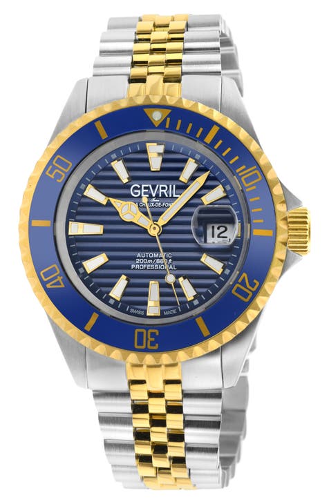 Reloj de pulsera Chamber bicolor, 43 mm