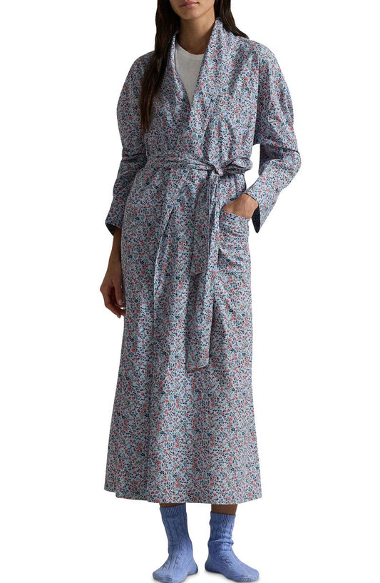 Floral Cotton Long Robe