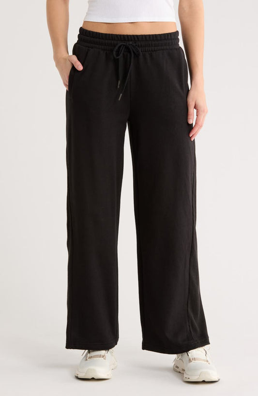 Pocket Fleece Wide Leg Pants
