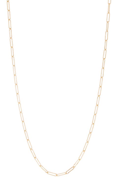 Paper Clip Chain Necklace