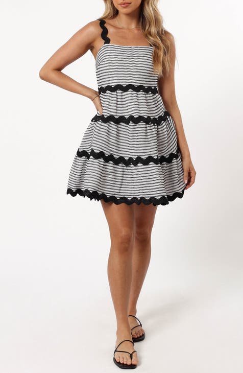 Minivestido escalonado Meryl