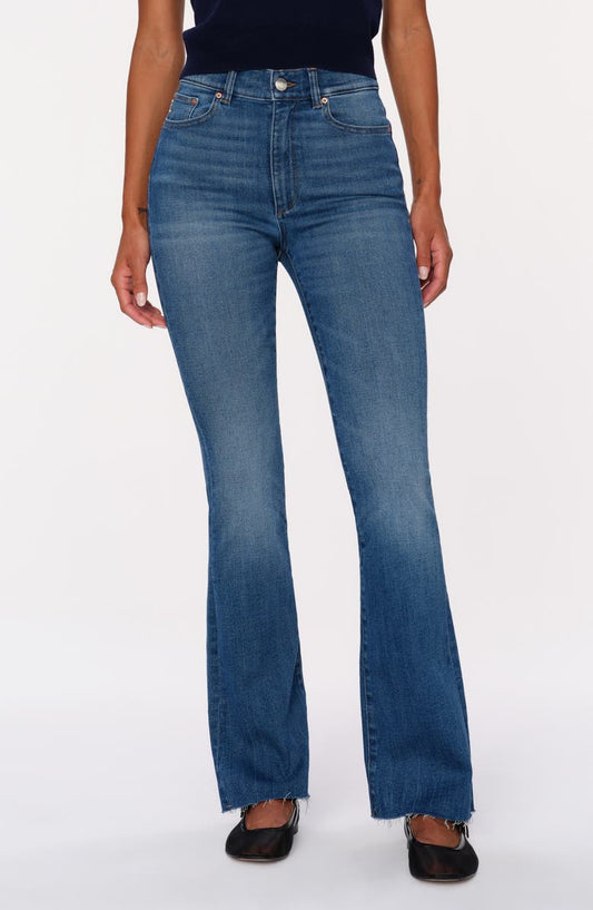 Bridget Instasculpt Raw Hem High Waist Bootcut Jeans