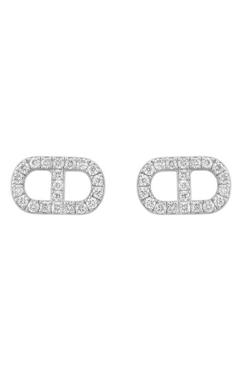 Sterling Silver Diamond Earrings - 0.29 ctw