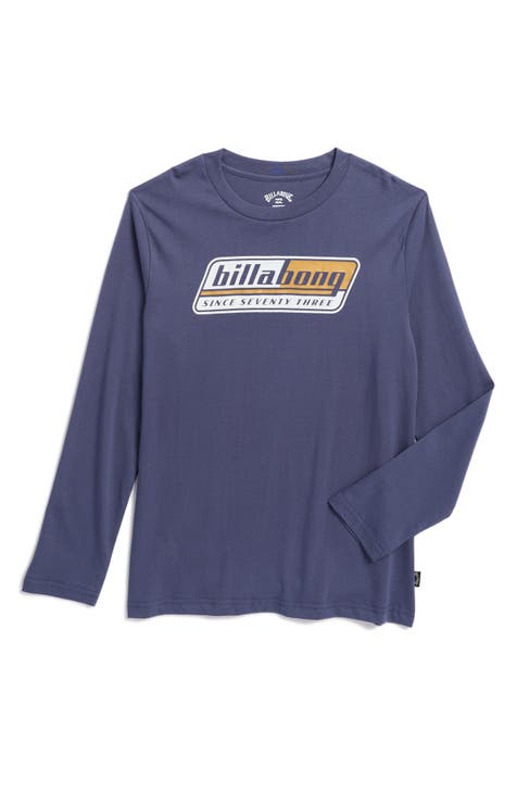 Camiseta Wally de manga larga con estampado de logotipo para niños (niño grande)